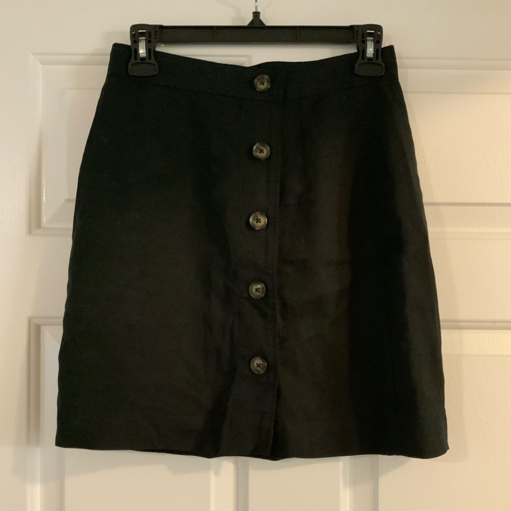 & Other Stories High Waisted Black Skirt